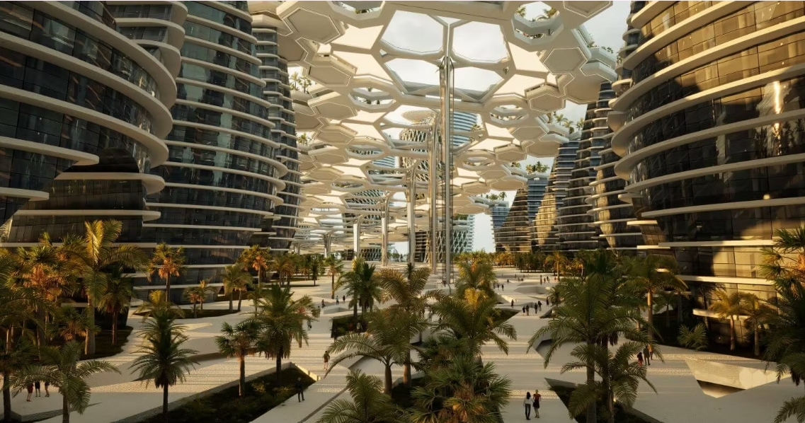Global Healthcare City conceptual masterplan render
